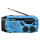 Radio i budzik Blaupunkt ER10 Niebieskie FM z latarką LED